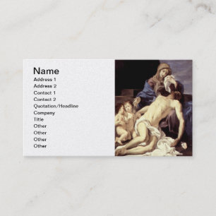 Die Pieta - Die Schlacht Christi - Baciccio Visitenkarte