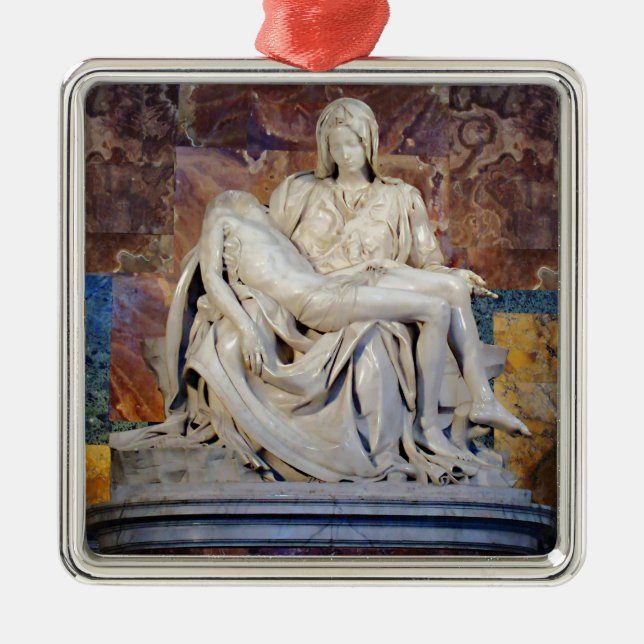 Die Pieta von Michelangelo Ornament Aus Metall (Vorne)