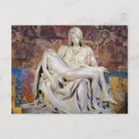 Die Pieta von Michelangelo Postcard