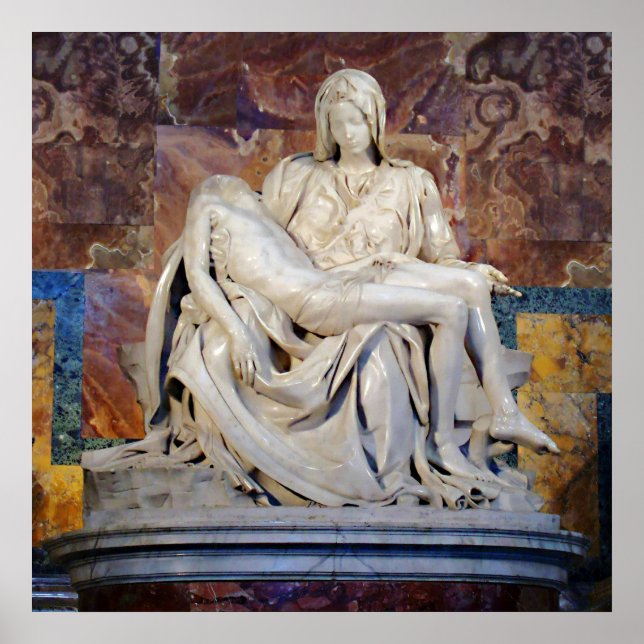 Die Pieta von Michelangelo Poster (Vorne)