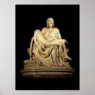 Die Pieta von Michelangelo Poster
