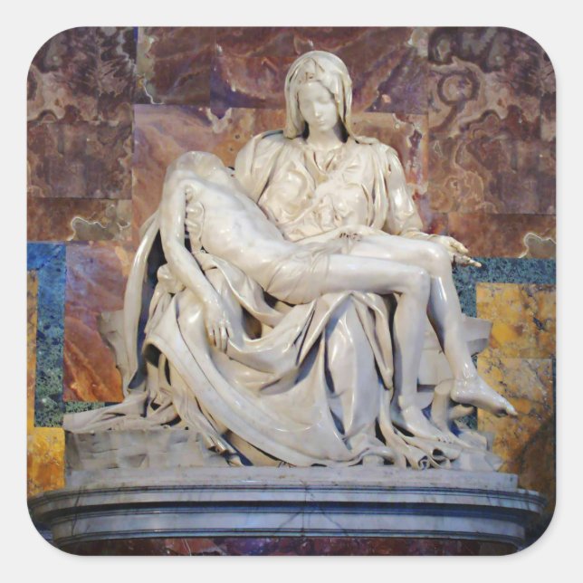Die Pieta von Michelangelo Sticker (Vorderseite)