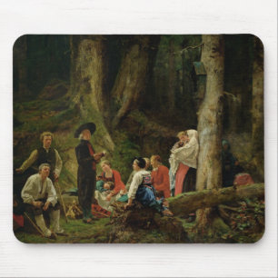 Die Pilger von der Abtei von St. Odile Mousepad