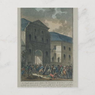 Die Pillage des Klosters Saint-Lazare Postkarte