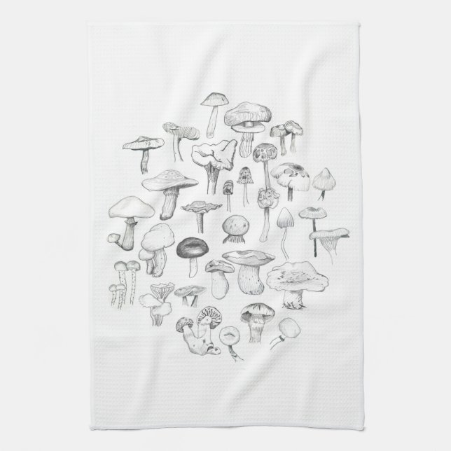Die Pilz-Gruppe Geschirrtuch (Vertikal)