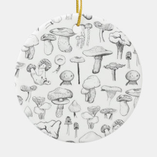 Die Pilz-Gruppe Keramik Ornament