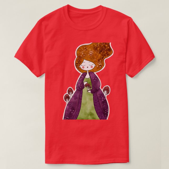 Die Pilzdame T-Shirt (Design vorne)