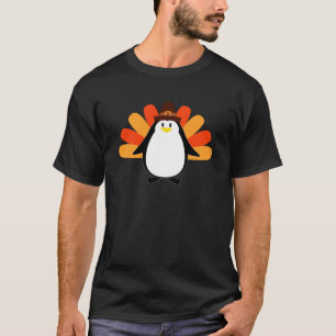 Die Pinguin-Pilger-Türkei Brei-oben T-Shirt