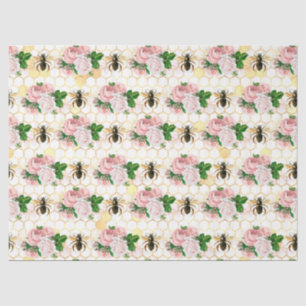 Die Pink und Gold Biene Serie Design 17 Tissue Pap Seidenpapier