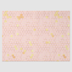 Die Pink und Gold Biene Serie Design 3 Seidenpapier