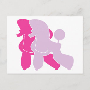 Die pinken Pudel Postkarte