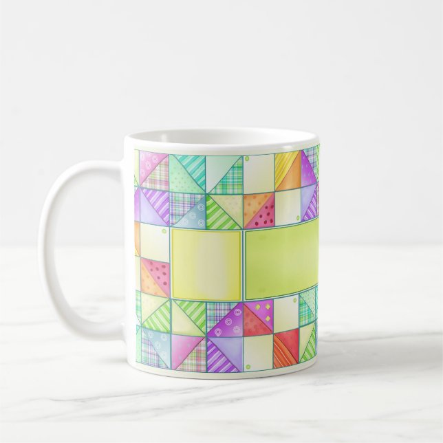 Die pinwheel-Steppdecken-Tasse Kaffeetasse (Links)