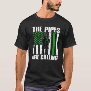 Die Pipes nennen St Patricks Day Irish Bagpip T-Shirt