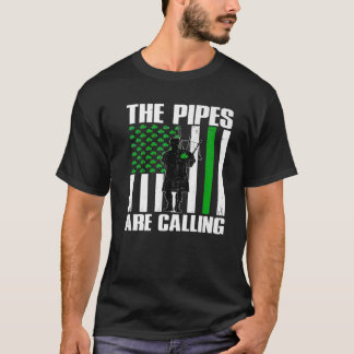 Die Pipes nennen St Patricks Day Irish Bagpip T-Shirt