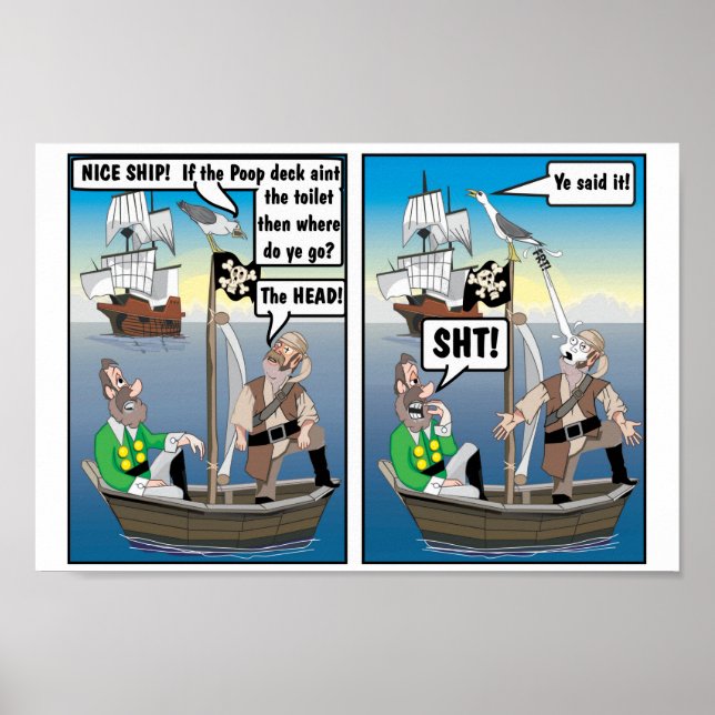 DIE PIRATEN VON MAYFLOWER "AUF DEM KOPF" POSTER (Vorne)