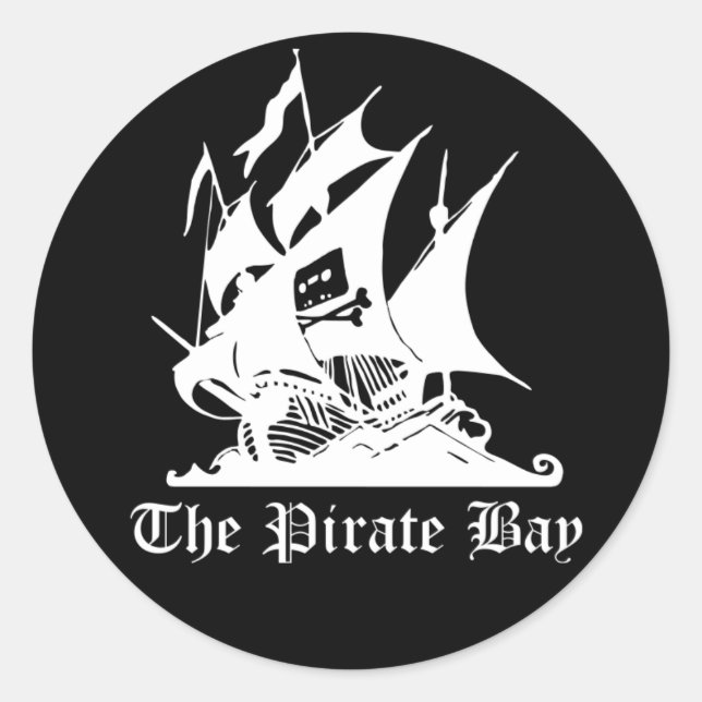Die Piratenbucht Runder Aufkleber (Vorderseite)