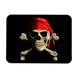 Die Piratenflagge Magnet