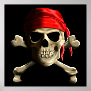 Die Piratenflagge Poster