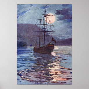 Die Piratenflagge von Alice B. Woodward Poster