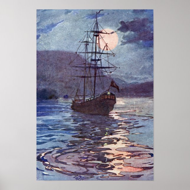 Die Piratenflagge von Alice B. Woodward Poster (Vorne)