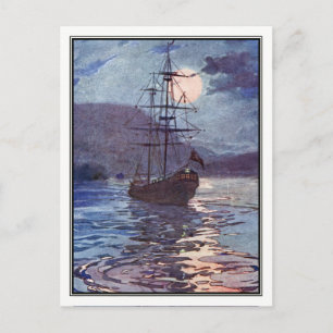 Die Piratenflagge von Alice B. Woodward Postkarte