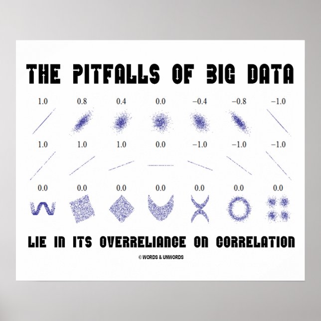 Die Pitfälle der Korrelation von Big-Data-Überzuve Poster (Vorne)