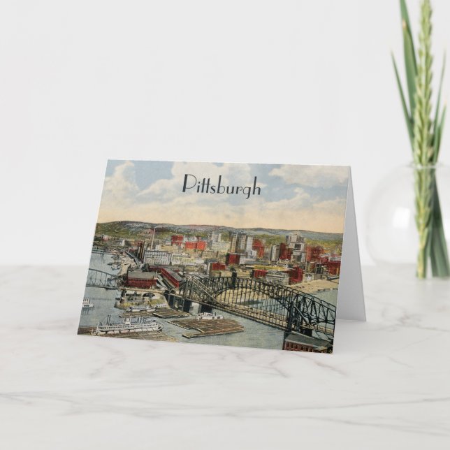 Die Pittsburgh-Punkt-Gruß-Karte 1931 Karte (Vorderseite)