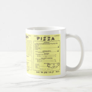 Die Pizza-Menü-Tasse des Töpfers Tasse