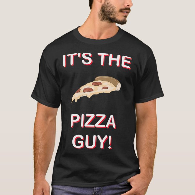 Die Pizza-Typ Funny Pizza T-Shirt (Vorderseite)