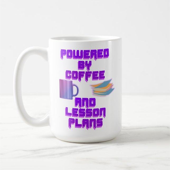 Die Pläne für Kaffee und Lektion Kaffeetasse (Links)