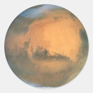 Die Planeten-Mars Runder Aufkleber