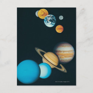 Die Planeten Postkarte