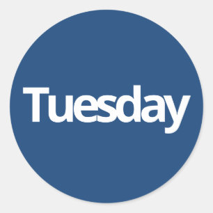 Die Planung am Dienstag liefert einfache Marinebas Runder Aufkleber