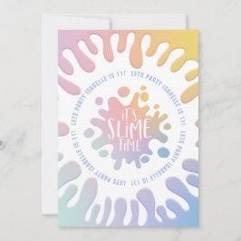 Die platsche Geburtstagsparty mit Regenbogen in sc Feiertagskarte