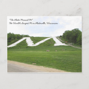 Die Platte M, Platteville Wi Postcard Postkarte