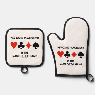 Die Platzierung der Schlüsselkarte ist der Name de Ofenhandschuh & Topflappen-Set