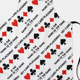 Die Platzierung der Schlüsselkarte ist der Name de Schürze