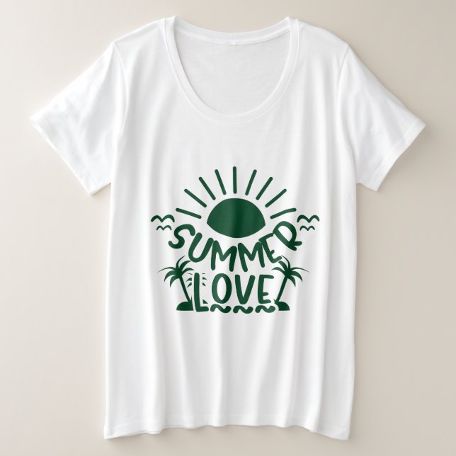 Die Plus-Größe der Summer Women Große Größe T-Shirt (Design vorne)