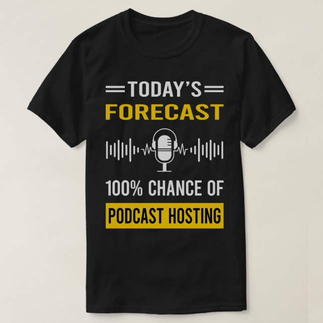 Die Podcast-Hosting-Podcasts T-Shirt (Design vorne)