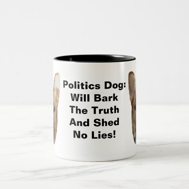 Die Politik des deutschen Schäferhundes wird die W Zweifarbige Tasse (Mittel)