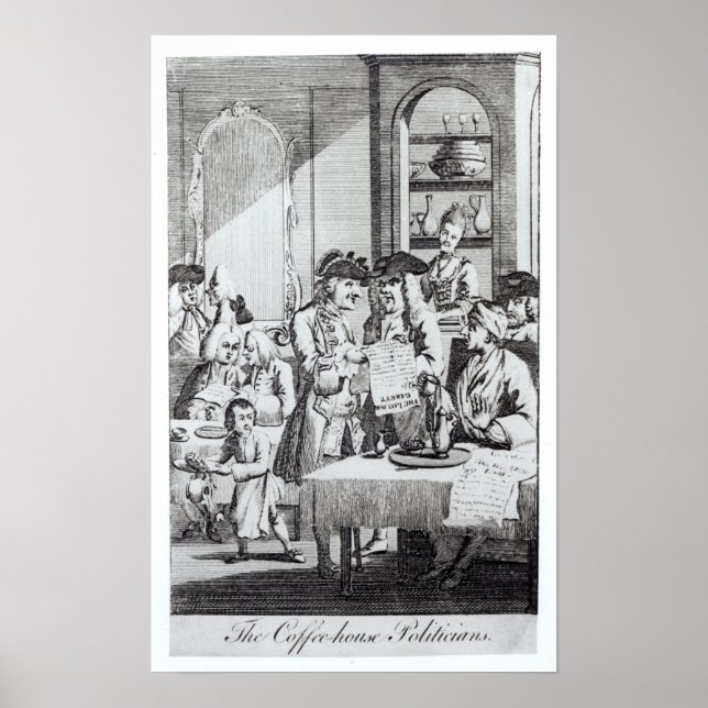 Die Politiker des Kaffeehauses Poster (Vorne)