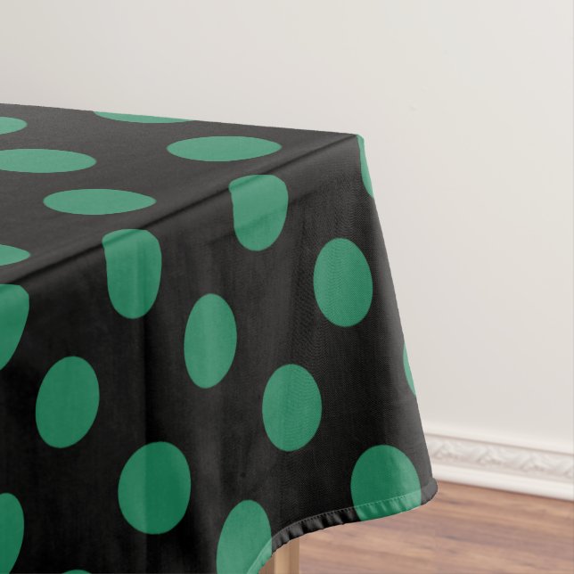 Die Pollenköpfe sind grün und schwarz Tischdecke (Beispiel)
