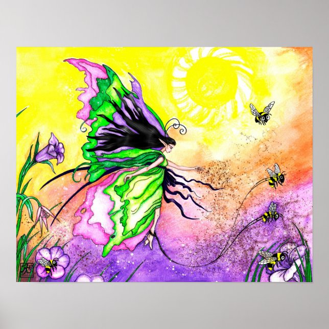 Die Pollinatenprominade Poster (Vorne)