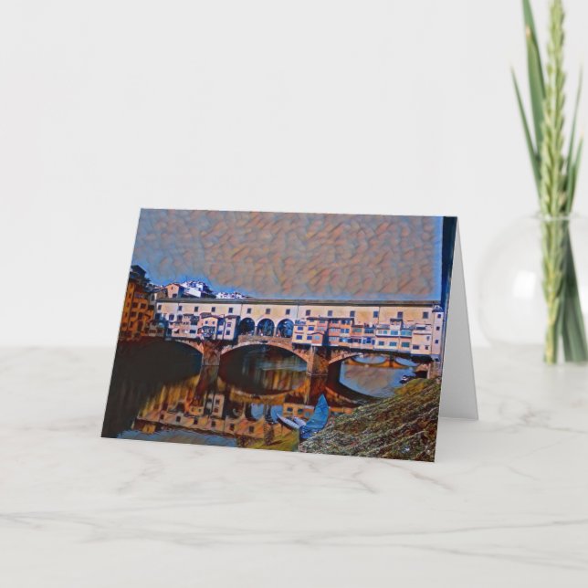 Die Ponte Vecchio Karte (Vorderseite)