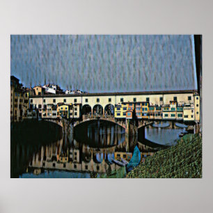 Die Ponte Vecchio Karte Poster