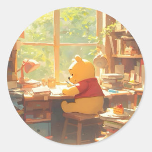 Die Pooh-Bücher gewinnen Runder Aufkleber