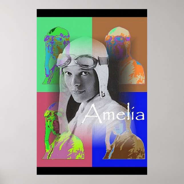 Die Pop-Art-Amelia Poster (Vorne)