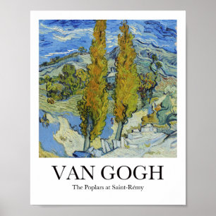 Die Poplars in Saint-Rémy von Vincent van Gogh Poster