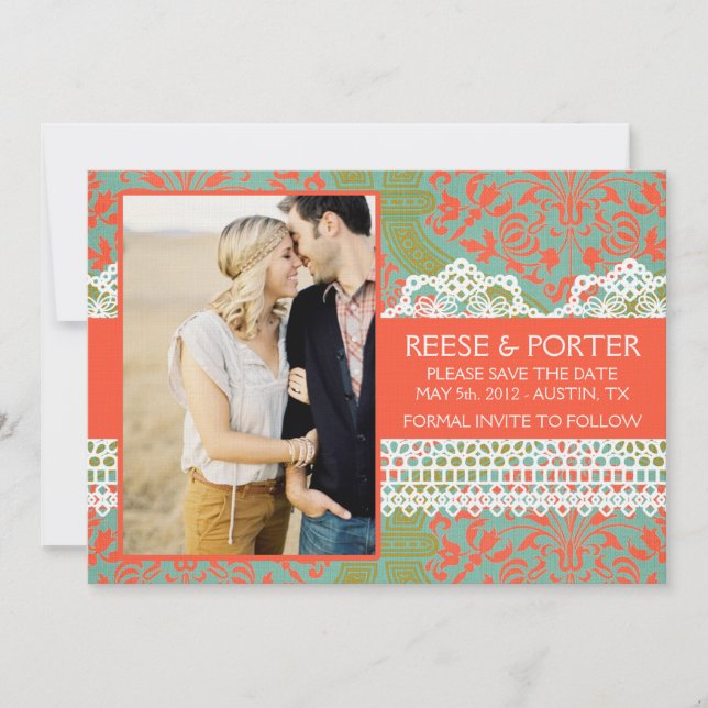 Die PORTER-Save the Date/Foto-Meldung Save The Date (Vorderseite)