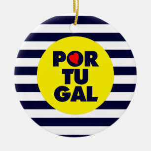 Die portugiesische Sonne Keramik Ornament